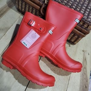 Exotic Identity Short Rain Boots Waterproof sz 8